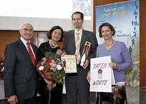 Verleihung 2009: Prof. Dr. Josef Grubner, LR Mag. Johanna Mikl-Leitner, Mag. Andreas Gentzsch, KommR Renate Scheichelbauer-Schuster