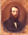 Gemaltes Porträt von Apotheker August Hassack